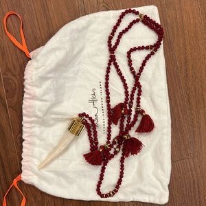 India Hicks Free Spirit Necklace in Ruby